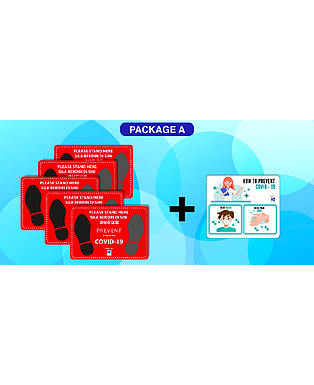 HandsÖff Floor Sticker Square