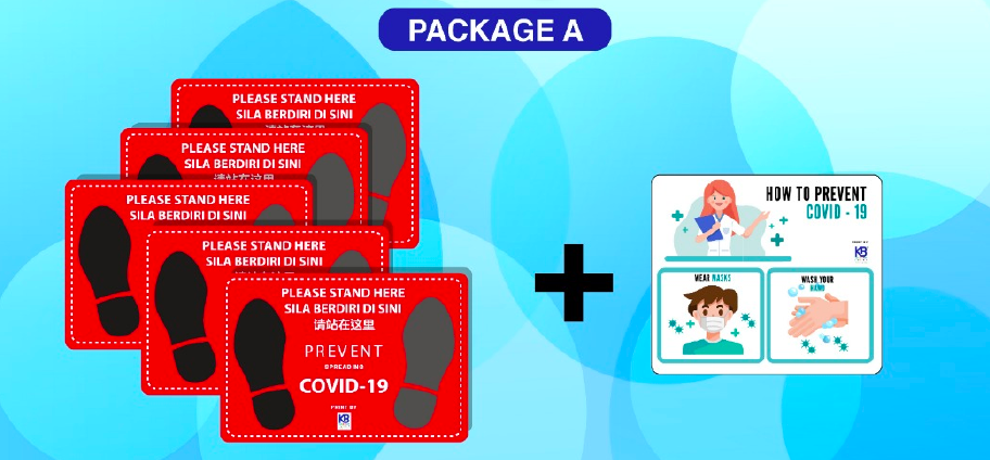 HandsÖff Floor Sticker Square